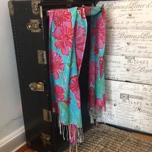 Lily Pulitzer Murfee Scarf. Silk/Cashmere blend.